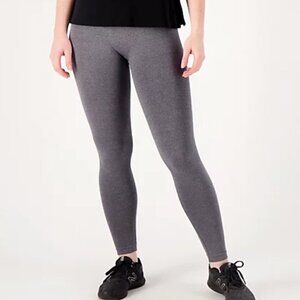 NEW AnyBody Women's Heather Gray Smoothing Leggings Stretchy size Medium